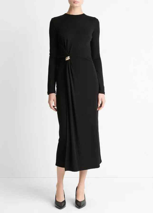 VINCECINCHEDWAISTWOOLBLENDDRESS_BLACK_1
