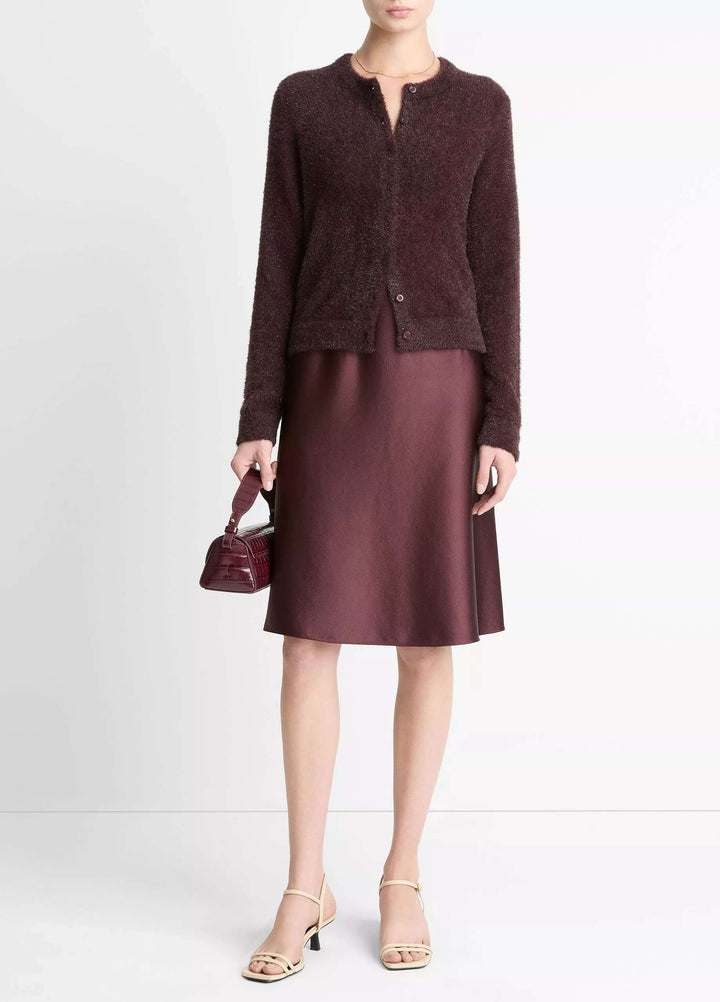 VINCE METALLIC EYELASH CARDIGAN