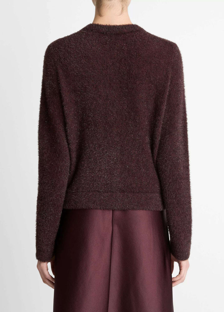 VINCE METALLIC EYELASH CARDIGAN