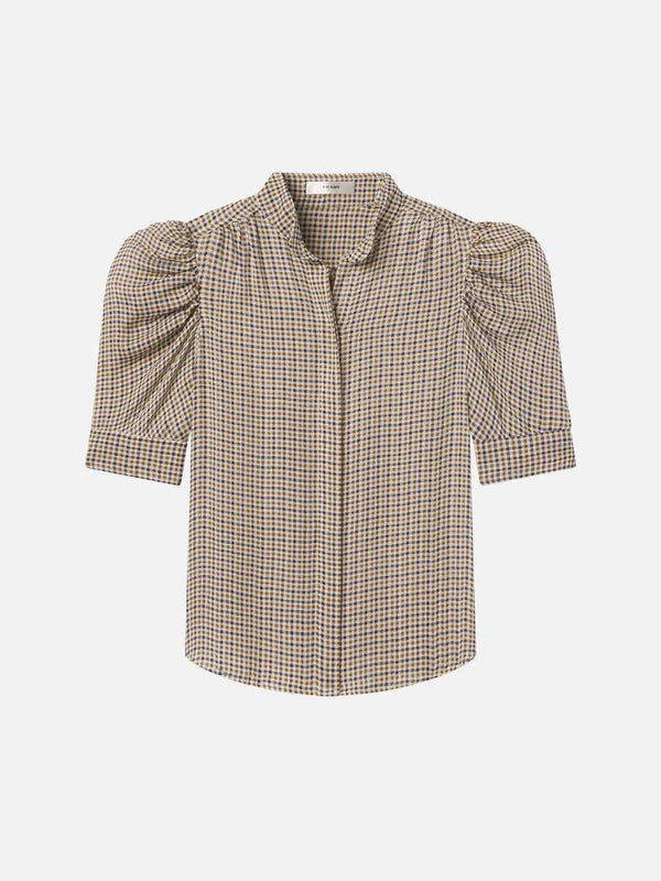 FRAME THE HOUNDSTOOTH GILLIAN TOP