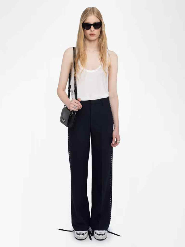 ZADIG & VOLTAIRE PANOL RHINESTONE TROUSERS