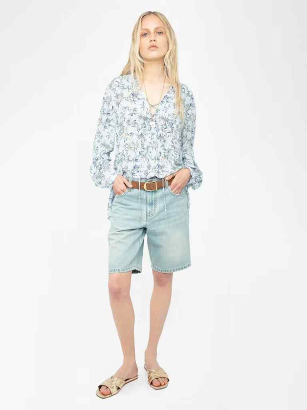 ZADIG & VOLTAIRE TAMELA FLORAL PRINT BLOUSE