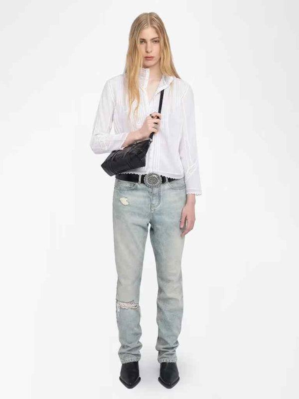 ZADIG & VOLTAIRE TANO COTTON SHIRT