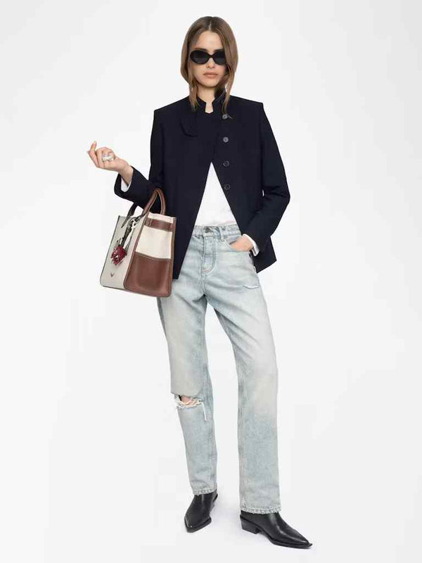 ZADIG & VOLTAIRE VERYSA NAVY BLAZER